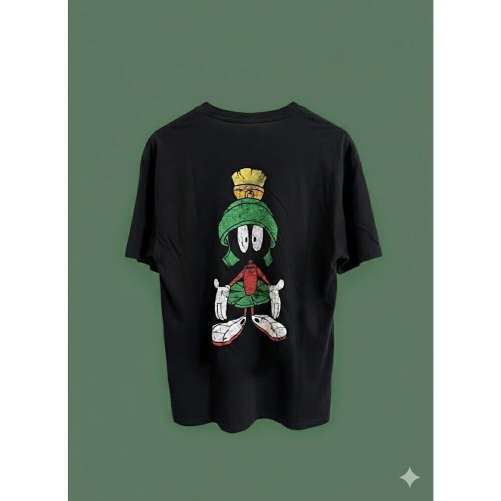 Vintage Marvin The Martian Looney Tunes Graphic Tee Shirt T-Shirt 2XL XXL